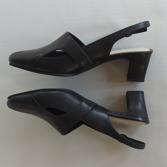 Easy Street Block Heel Formal Dressy Heels 8WW Black - Picture 8 of 16